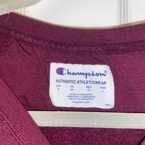 Maroon Champion Crewneck Size S